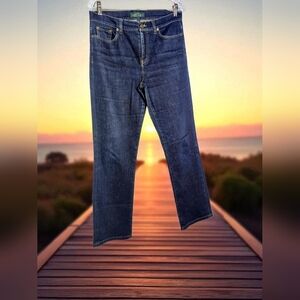 Ralph Lauren Jeans Co Sz 6 X 31 Dark Blue Straight Jeans